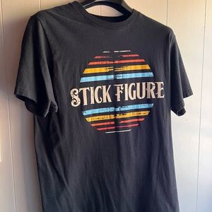 Stick Figure Cali Reggae Tee Black Medium